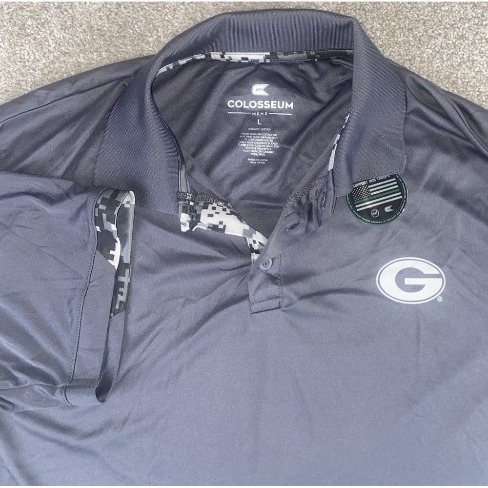 Colosseum Green Bay Packers Mens Large Polo OHT Camo Operation Hat Trick NFL